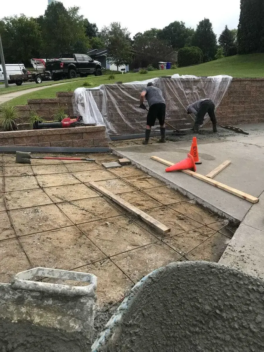 Hands-on concrete work by Majerus Outdoor Services